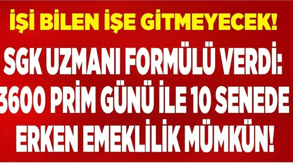 Prim Günü Eksik Olanlara Müjde: SGK’da 3600 Günle Emeklilik Hakkı Sürüyor